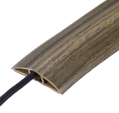 Kabelabdeckung für Bodenkabel, 122 cm, braun, PVC