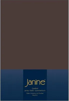 Produktbild von Janine Design Elastic-Jersey Spannbetttuch (für Box-Spring Betten) TOPPER 5001 Farbe dunkel braun Größe 200x200 cm