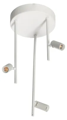 Productafbeelding van 3-lichts plafondlamp Minora led - wit
