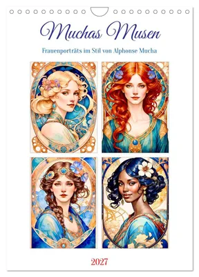 Immagine prodotto di Muchas Musen (calendario da parete 2027, formato DIN A4 verticale), calendario mensile CALVENDO
