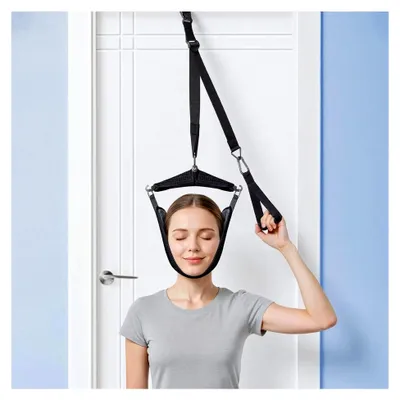 Produktbild von Nackenstrecker für die Zervikalen, Nacken- und Wirbelsäulenstrecker, Cervical Traction Device für den Heimgebrauch, Atmungsaktiver Nackentrainer zur Linderung von Nackenschmerzen