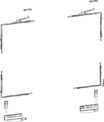 Produktbild von HAUTAU ATRIUM HKS 200 Z, Versatz 13 mm, rechts, 160 kg, 1 Grundkarton