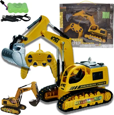 Immagine prodotto di Lolex | Escavatore RC 1:16 - Telecomandato, in metallo, design realistico - Per bambini a partire dai 3 anni di età