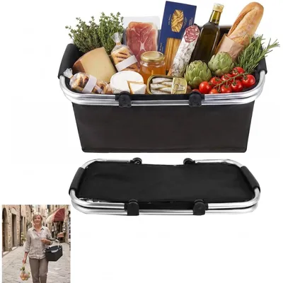 Immagine prodotto di Borsa frigo pieghevole - 18 litri - Funzione refrigerante - Nera