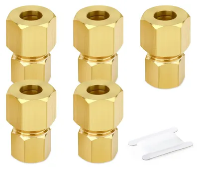Immagine prodotto di Raccordo a compressione in ottone per tubi (10 mm x 1/2" BSP)