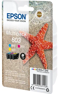 Immagine prodotto di Epson 603 Multipack - confezione da 3 - giallo, ciano, magenta - originale - blister - cartuccia d'inchiostro