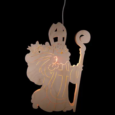 Produktbild von Fensterbild Nikolaus (25cm) von Schwibbola