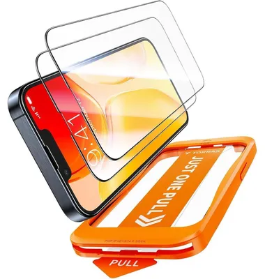 Produktbild von Schutzglas für iPhone 16e, Full Screen, 9H+ Härte, 2 Stück, Auto-Installation, Anti-Fingerabdruck