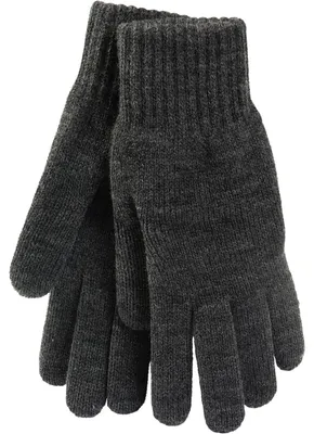 Produktbild von Claus Modes gestrickter Damen Handschuh Winterhandschuhe, dunkelgrau, S/M