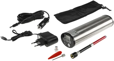 Produktbild von ChiliTec 21329, Handluftpumpe, Universal, Schwarz, Silber, I-Typ-Griff, 10 bar, 550 mm