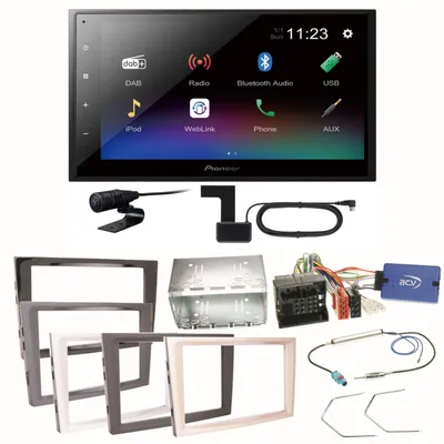 Produktbild von Pioneer DMH-A340DAB Digitalradio Einbauset für Opel Astra H Corsa D Zafira B Antara