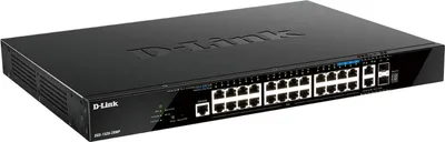 Obrázek produktu pro D-Link DGS-1520-28MP/E Přepínač 440mm D-Link DGS-1520-28MP/E 2*SFP+/ 2*XGE/20*GE PoE maloobchodní verze
