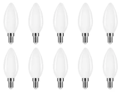 Produktbild von Modee E14 LED Filamentlampe 4W 470lm 4000K Neutralweiß Mattiert 10 Stück