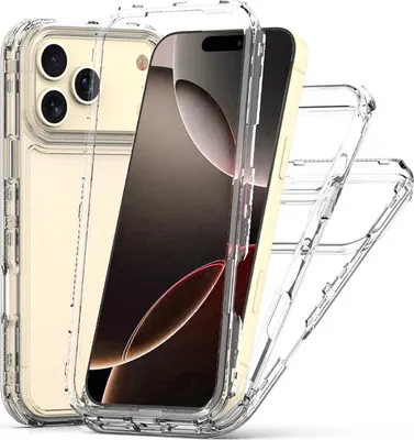 Produktbild von Für Apple iPhone 17 Pro Max TPU / Acryl Hybrid Handy Schutz Hülle Transparent