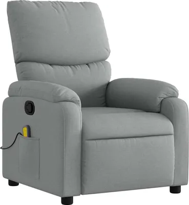 Produktbild von vidaXL Massagesessel Hellgrau Stoff