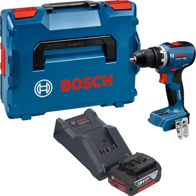 Produktbild von Bosch GSR 18V-65 Professional Akku Bohrschrauber 18 V 63 Nm Brushless + 1x Akku 4,0 Ah + Ladegerät + L-Boxx