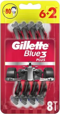 Zdjęcie produktu dla Gillette Blue3 Red jednorazowe maszynki do golenia 8 szt