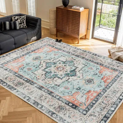 Immagine prodotto di Omgoods - Tappeto a pelo corto, antipolvere, dimensioni 63 x 230 cm, per uso interno