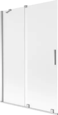 Produktbild von Mexen Velar Duschabtrennung 2-flügelig verschiebbar 120 x 150 cm, satiniert, Chrom - 896-120-000-31-01