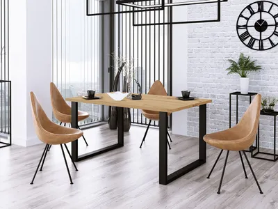 Obrázek produktu pro Jídelní stůl 185x90 cm IZMIR - dub artisan / černý