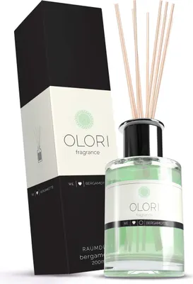 Produktbild von OLORI Raumduft Diffuser mit Stäbchen 200ml (Bergamotte)