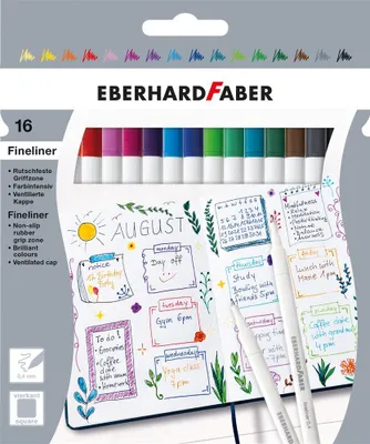 Zdjęcie produktu dla EBERHARD FABER 551516 EBERHARD FABER Fineliner, 16er