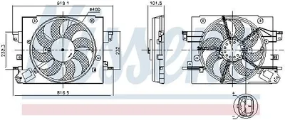 Produktbild von NISSENS 850064 Kühlerlüfter