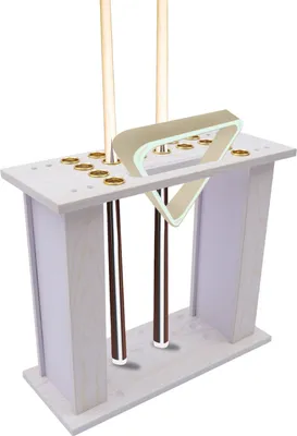 Produktbild von Queueständer 16 Cues Billard Queue Halterung Bodenmontage Holz-Pool-Stick-Halter-Organisatore