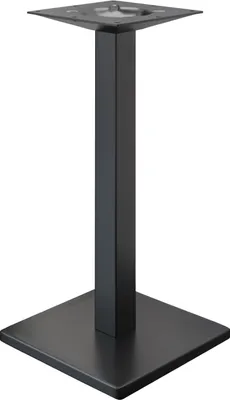 Produktbild von MADRID | Bistro Stehtischgestell | Schwarz | Höhe: 105 cm | Säule: 6 x 6 cm | Fuß: 50 x 50 cm | Gastro Stehtischgestell, Stehtischgestell Schwarz