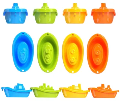 Obrázok produktu pre Farebné lode do vody 4ks Teddies