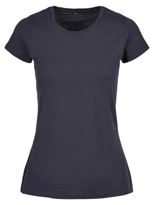 Image de Build Your Brand - T-shirt « Basic » pour femmes LT3458 (XS) (bleu marine)