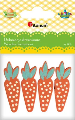 Zdjęcie produktu dla Drewniane marchewki do prac ręcznych i tworzenia ozdób