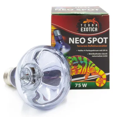 Produktbild von Terra Exotica Neo Spot 75W – UV-Reflektorstrahler mit Wärme & Licht für Terrarien