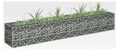 Produktbild von Gabionen Hochbeet Rechteckig Verzinkter Stahl 180×30×30 cm