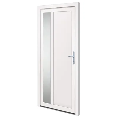 Produktbild von vidaXL Haustür Weiß 98x208 cm PVC