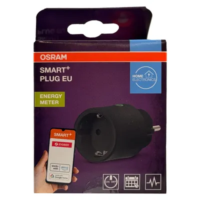 Produktbild von Osram SMART+ Plug Zigbee EU Schwarz – 4er-Pack mit Energiemessung