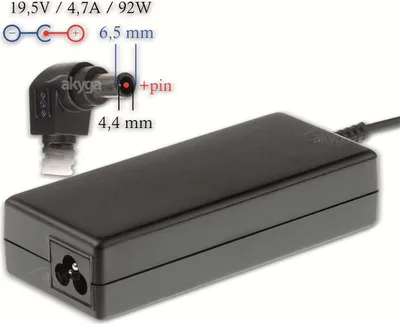 Produktbild von Akyga AK-ND-20 Netzteil & Spannungsumwandler Indoor 92 W Schwarz
