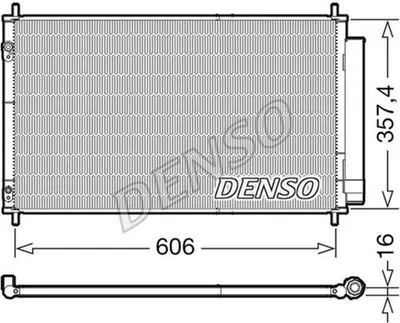 Produktbild von DENSO DCN50058 Kondensator Klimaanlage Klimakondensator für TOYOTA Yaris Schrägheck (P13) +Trockner