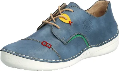 Zdjęcie produktu dla Rieker damskie sznurowane buty niskie 52528, rozmiar:39 EU, kolor:Niebieski
