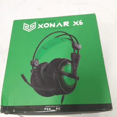 Produktbild von BG Xonar-X6, Kabelgebunden, Gaming, 20 - 20000 Hz, 330 g, Kopfhörer, Schwarz, Grün