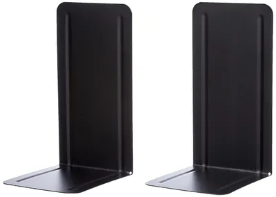 Produktbild von ALCO-Albert 4303-11 Buchstützen Metall 130x240x140mm 2er Set Schwarz