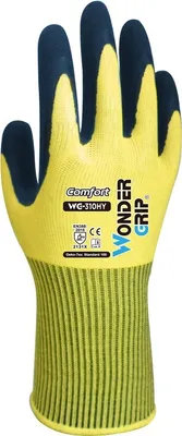 Produktbild von Wonder Grip WG-310HY, Werkstatthandschuhe, Gelb, Black, XL, Erwachsener, Erwachsener