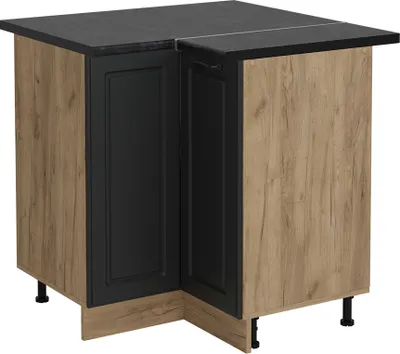 Produktbild von Eckunterschrank Vicco R-Line Anthrazit Landhaus 75.6 cm , AP Anthrazit, Model 54028