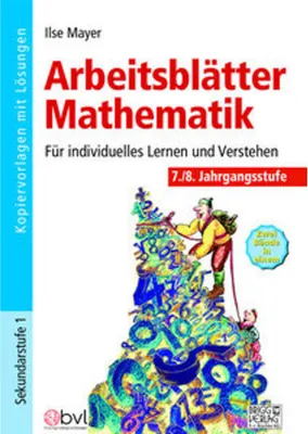 Obrázok produktu pre Arbeitsblätter Mathematik 7./8. Klasse