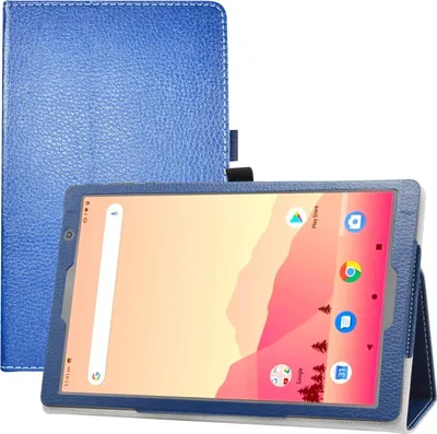 Produktbild von Tablet-Hülle Für Alcatel 1T 10"" 8082 Marineblau Mit Klappe, Faltbar, Langlebig