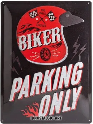 Produktbild von Nostalgic-Art - Blechschild 30 x 40 cm - Best Garage - Biker Parking Only