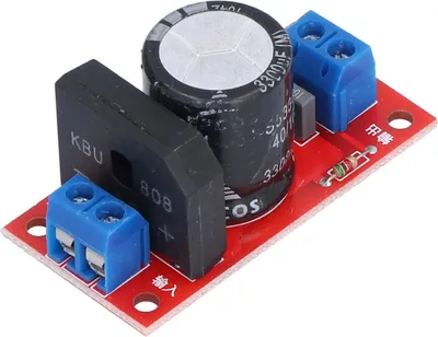 Imagen del producto de Placa de filtro rectificadora de 8A, convertidor de corriente alterna (CA) a corriente continua (CC), accesorio eléctrico con indicador LED rojo