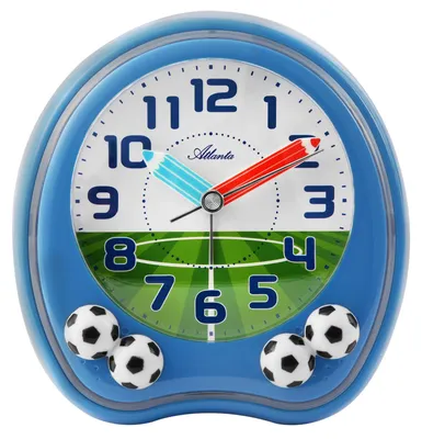 Produktbild von Atlanta Kinder Armbanduhr MA016 Quarz Kinderwecker mit Fußballmotiven