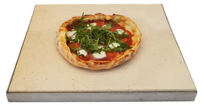 Produktbild von Pizzastein Grill 40 x 40 x 3 cm + Edelstahlrahmen