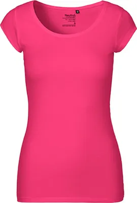 Image de Neutral O81010 | T-shirt femme Roundneck / 100% coton équitable - Couleur : Rose - Taille : XL